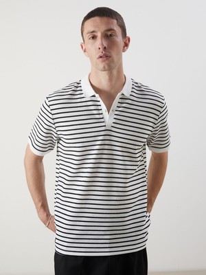 Lc Waikiki Yeni Sezon Polo Yaka Çizgili Erkek Tişört