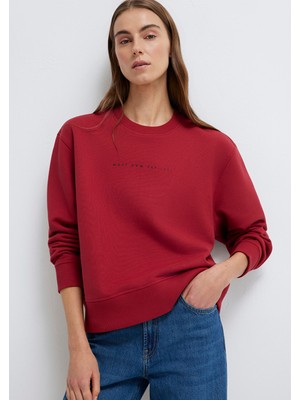 Mavi Mavi Denim Baskılı Kırmızı Sweatshirt 1S10525-70424