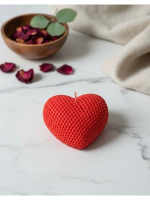 Liondes Candles Kalp Şeklinde Mum