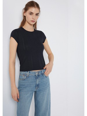 Mavi Lacivert Basic Tişört 1613808-70489