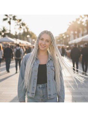 Zemira Afrika Örgüsü ve Rasta Için Sen / Beyaz