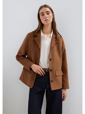 Mavi Kahverengi Suni Süet Ceket 1110817-70226