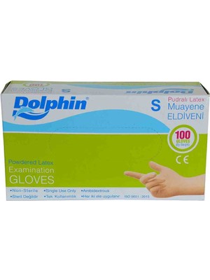 Zemira Pudralı Beyaz Latex Muayene Eldiveni Küçük Boy (S) 100 Lü Paket