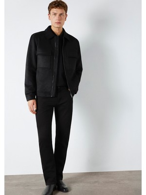 Mavi Mavi Black Cep Detaylı Siyah Suni Deri Ceket 0110783-71379