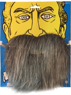 Esranın Dünyası Kırçıllı Korsan Sakalı Gri Renk Takma Sakal RSSH34-ESRDNS