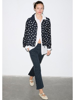 Mavi Puantiyeli Lacivert Pantolon 1011216-91573