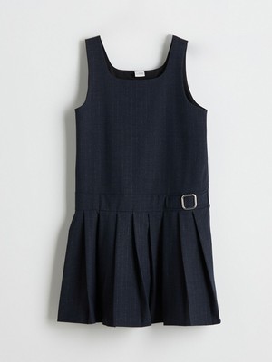 Lc Waikiki Yeni Sezon Kare Yaka Kız Çocuk Pileli Elbise