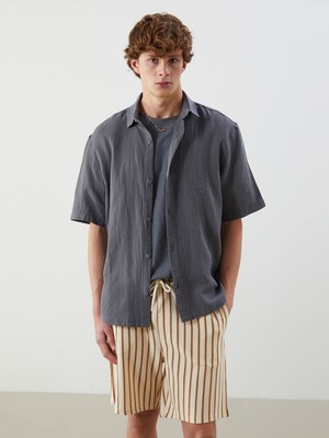 Lc Waikiki Yeni Sezon Rahat Kalıp Müslin Erkek Gömlek