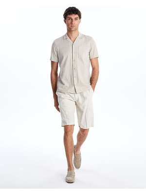 Lc Waikiki Yeni Sezon Rahat Kalıp Keten Karışımlı Erkek Şort