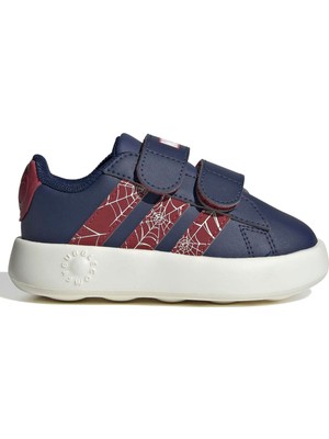 Adidas Grand Court Spıder-Man Cf I Çocuk Mavi Spor Ayakkabı JS2342