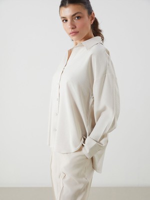 Lc Waikiki Yeni Sezon Oversize Kadın Gömlek