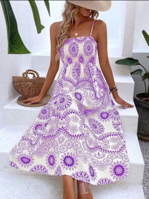 Veralya Dijital Baskılı Elbise