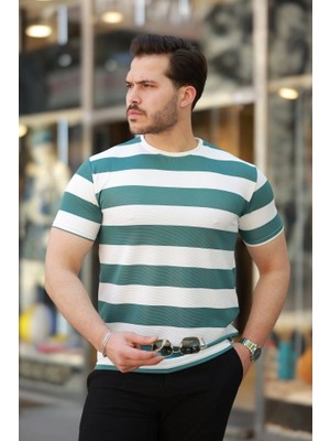 Veralya Erkek Çift Renk Pamuklu Örme Kumaş Kısa Kollu Tshirt