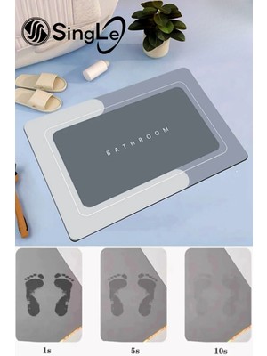 Normadia 40X60 cm Kaymaz ve Su Emici Banyo Paspası, Şık ve Kullanışlı Tasarım