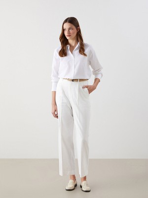 Lc Waikiki Yeni Sezon Beli Kemerli Havuç Kesim Kadın Pantolon