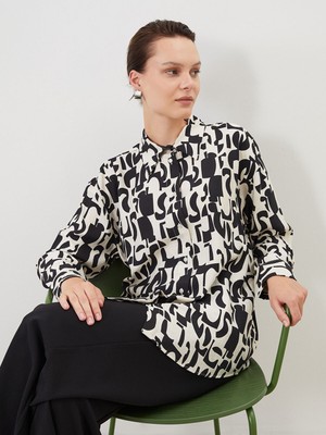 Lc Waikiki Yeni Sezon Desenli Kadın Gömlek Tunik