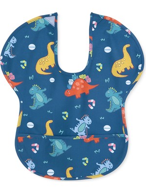 Messy Duck Yarım Kolllu Mama Önlük - Dinozor