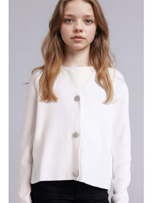 DeFacto V Yaka Hırka Kız ÇOCUK G6986A826SP