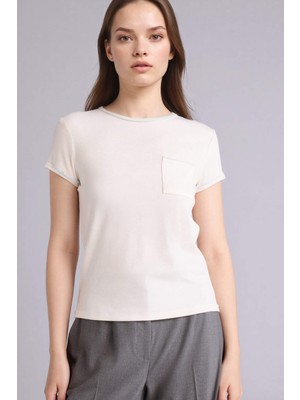 DeFacto Slim Fit Bisiklet Yaka Ribana Kısa Kollu Tişört G9548AX26SP