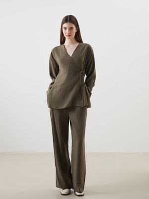 Lc Waikiki Yeni Sezon Beli Lastikli Geniş Paça Kadın Pantolon