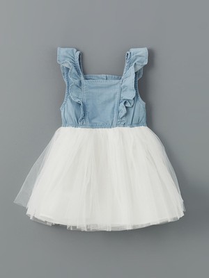 Lc Waikiki Yeni Sezon Kare Yaka Tütü Kız Bebek Elbise