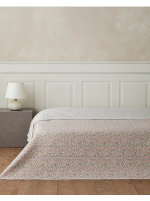 English Home Blush Twig Çift Kişilik Çok Amaçlı Örtü 200x220 cm Pembe