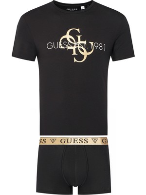 Guess Siyah Erkek Çamaşır Takımı U5BG94K6YW1-JBLK