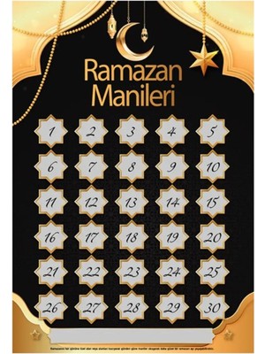 Hediye Sandalı Kazınabilen Ramazan Manileri