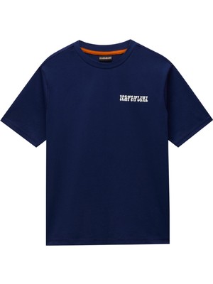 NP0A4I13B2Q1 Napapijri S-Sol Ss Erkek T-Shirt Lacivert