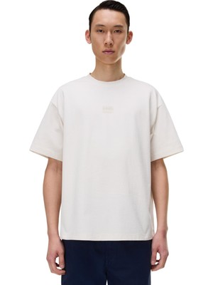 NP0A88Y2N1A1 Napapijri S-Elevated Logo Ss Erkek T-Shirt Krem