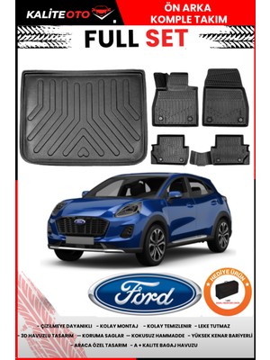 Ford Puma 2024 Model Üst Bagaj Havuzu+Paspas Takımı Full Set+Hediyeli