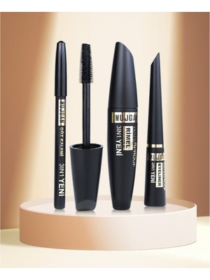 SHC4200 3'ü 1 Arada Göz Makyajı Seti - Eyeliner, Maskara, Kalem