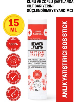 Heaven On Earth First Care Sos Stick 15 ml Doğal ve Organik Yalancı İğde Hızlı Koruma Anlık Yatıştırıcı Bakım Balmı