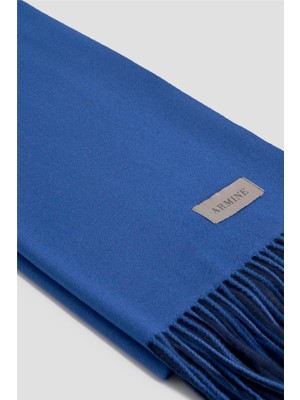 Armine Püsküllü Akrilik Atkı Morcivert