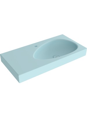 Bocchı Bocchi Etna Etajerli Lavabo 90 cm Buz Mavisi - 1115-029-0126