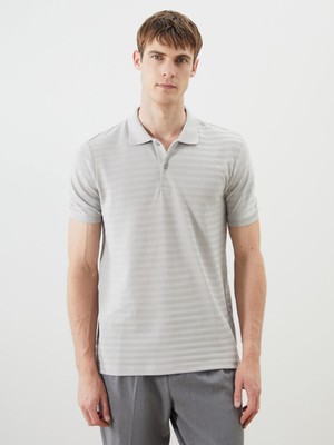 Lc Waikiki Yeni Sezon Polo Yaka Çizgili Pike Erkek Tişört