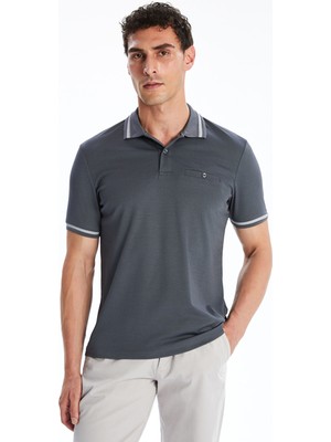 Lc Waikiki Yeni Sezon Polo Yaka Merserize Görünümlü Erkek Tişört