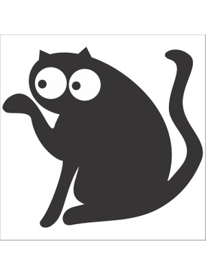 Technopa KEDİ FOLYO STİCKER - 30cm Uzunluk