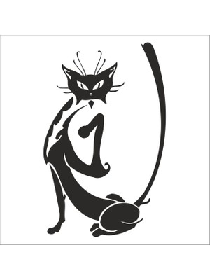 Technopa KEDİ FOLYO STİCKER - 30cm Uzunluk