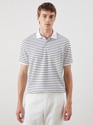 Lc Waikiki Yeni Sezon Polo Yaka Çizgili Erkek Tişört