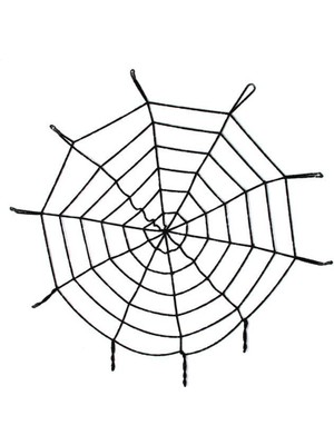 Skygo Halloween Cadılar Bayramı Örümcek Ağ Dekor Siyah 1.5 Metre