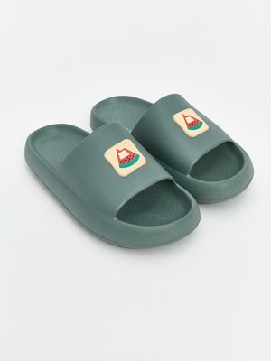 Lc Waikiki Yeni Sezon Tek Bantlı Baskılı Kadın Terlik