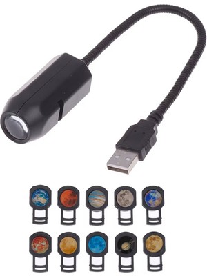 Upway 10’u 1 Arada Gezegen ve Ay Projektörü - Eğitici Hd Gece Lambası