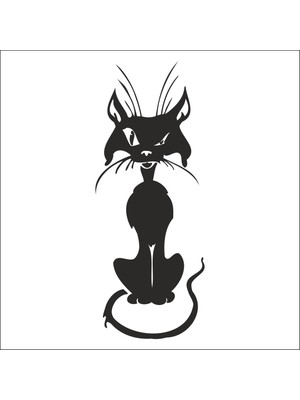 Technopa KEDİ  FOLYO STİCKER - 20cm uzunluk