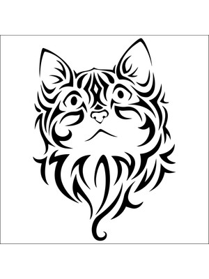 Technopa KEDİ FOLYO STİCKER - 70cm Uzunluk