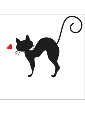 Technopa KALPLİ KEDİ FOLYO STİCKER - 90 cm uzunluk