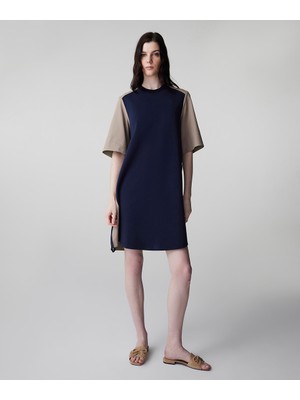 İpekyol Colorblock kumaş mix elbise IS1260002222022