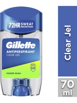 Gillette Clear Jel Power Rush Antiperspirant Deodorant 70 ml