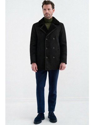 Pierre Cardin Nolan Regular Fit Içi Kürklü Düğmeli Katli Yaka Yandan Cepli Klasik   Süet Mont