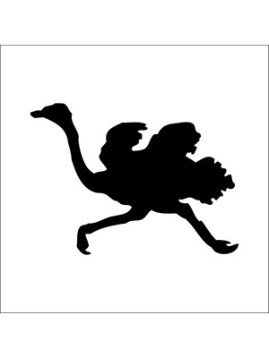 Technopa DEVE KUŞU FOLYO STİCKER - 60cm Uzunluk